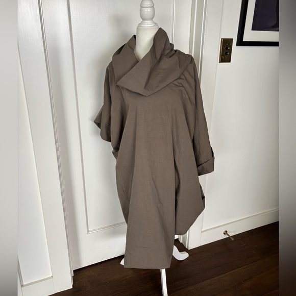 Bottega Veneta Funnel Neck Asymmetrical Dress Sz 40 / 4 - Picture 2 of 13